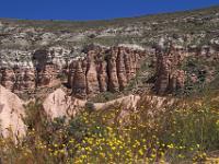 Blumenhang und Felssäulen am Bozdağ